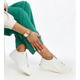 White women's eco-leather Cross Jeans sneakers 1 White women's eco-leather Cross Jeans sneakers 1