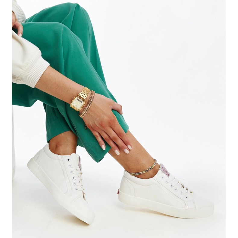 White women's eco-leather Cross Jeans sneakers 1 White women's eco-leather Cross Jeans sneakers 1