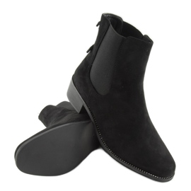 Slender Chelsea boots with a bow M270 black 2