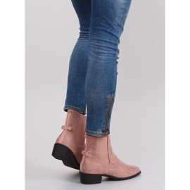 Slender Chelsea boots with a M270 Pink bow 1