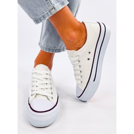Fargis White women's classic sneakers 1