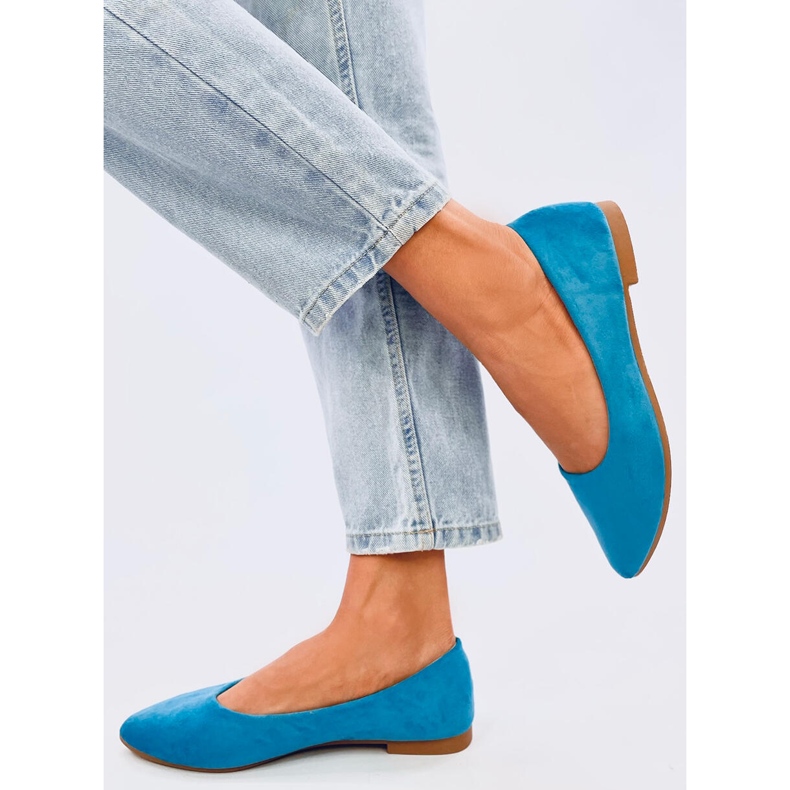 Keys LT.BLUE ballet flats with a leather insole 1