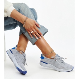 Gray fabric women's Cross Jeans sneakers grey 1