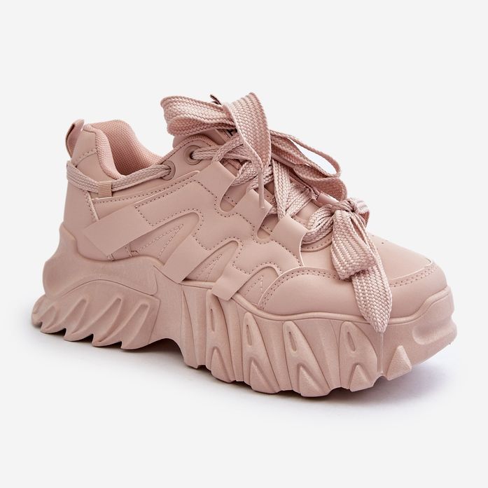 Women's Sneakers on a Chunky Sole, Pink Ellerai 1 Women's Sneakers on a Chunky Sole, Pink Ellerai 1