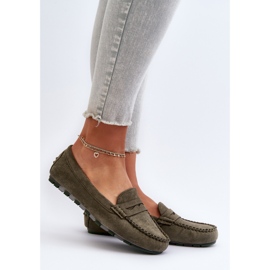Classic Women's Suede Moccasins Dark Green Glimris 2 Classic Women's Suede Moccasins Dark Green Glimris 2