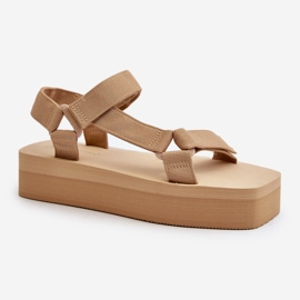 Women's Platform Sandals Beige Edireda 1