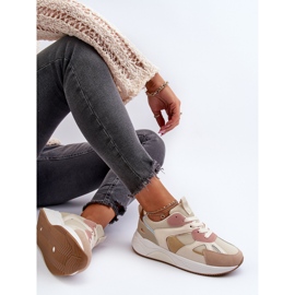 Women's Platform Sneakers Multicolor Lenivia beige 2