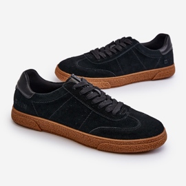 Men's Suede Sneakers Big Star NN174187 Black 1
