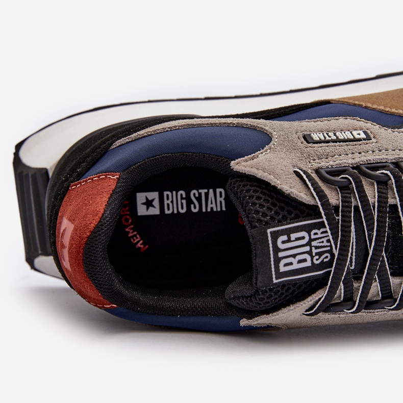 Men's Sneakers Big Star NN174320 Memory Foam System Beige-Blue 1