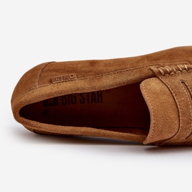 Men's Suede Moccasins Big Star NN174226 Camel brown 2