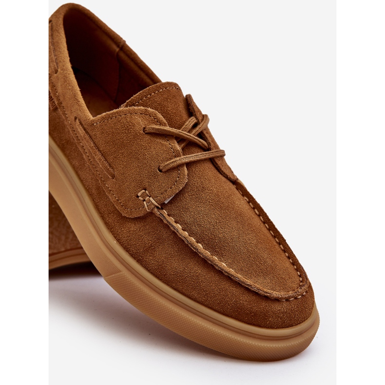 Suede Men's Brogues Moccasins Big Star NN174198 Camel brown 2