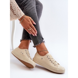 Classic Women's Sneakers Big Star NN274286 Beige 1 Classic Women's Sneakers Big Star NN274286 Beige 1