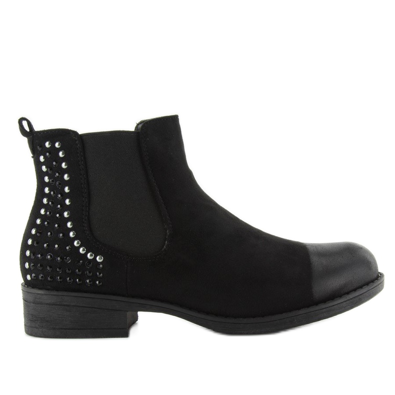 JAX3251 black Jodhpur boots with studs 1