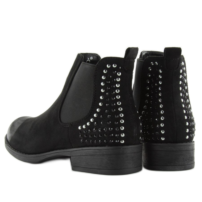 JAX3251 black Jodhpur boots with studs 2