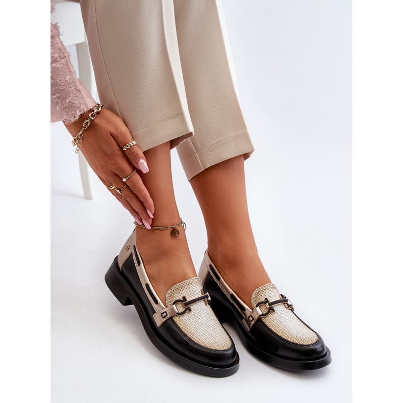 Leather Moccasins Women's Shoes Maciejka 06493-01 Black 1