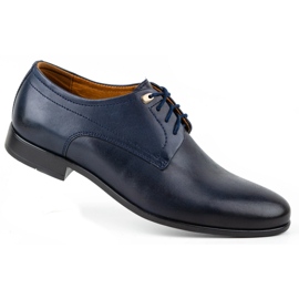 Kampol Men's formal shoes 334/54 navy blue 2