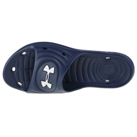 Under Armour Men's Under Armor Locker IV SL 3023758-401 navy blue foam slippers 2