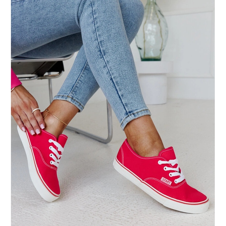 Dark pink classic Erla sneakers 1 Dark pink classic Erla sneakers 1