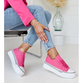 Bahira dark pink sneakers with a thick sole 1 Bahira dark pink sneakers with a thick sole 1