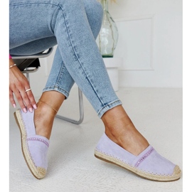 Purple espadrilles with Abia rhinestones 1