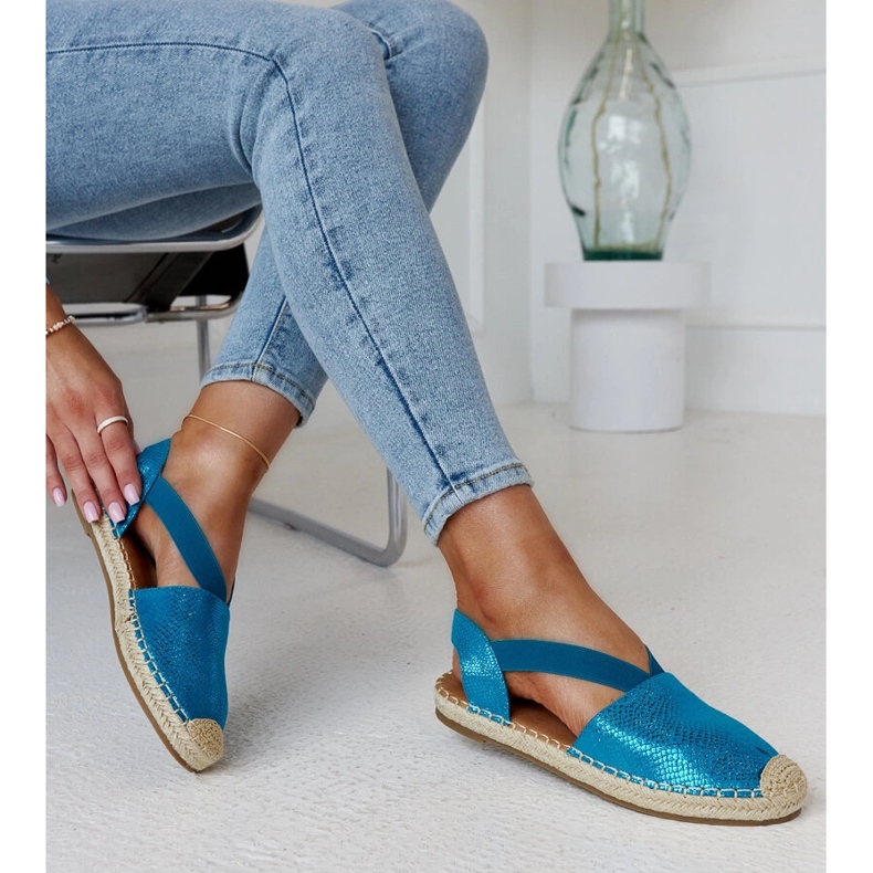 Blue espadrilles with open heel Tharna 1 Blue espadrilles with open heel Tharna 1