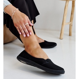 Black Wordana slip-on sneakers 1