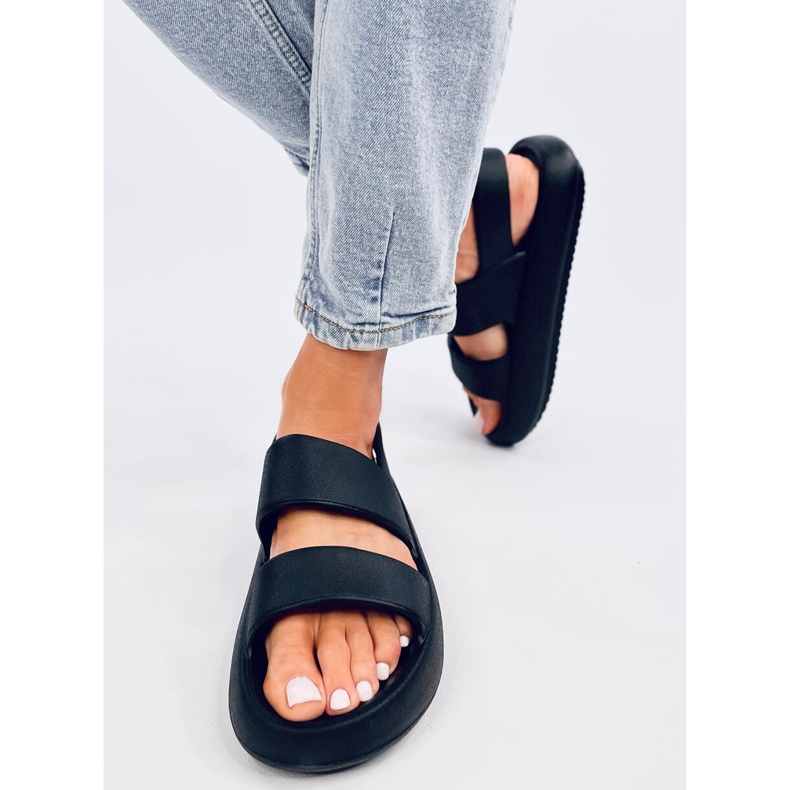 Rickett Black foam sandals 1