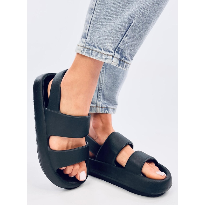 Rickett Black foam sandals 2