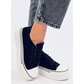 Loic Black high-soled sneakers 2