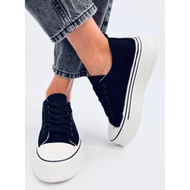 Loic Black high-soled sneakers 1