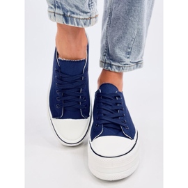 Loic Navy high-soled sneakers blue 1