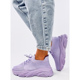 Fabre Purple sock sports shoes violet 2