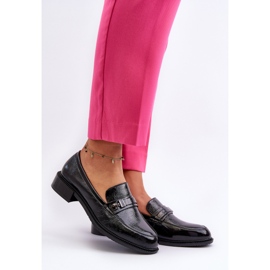 Vinceza Women's Patent Black Loafers Nerilaja 2
