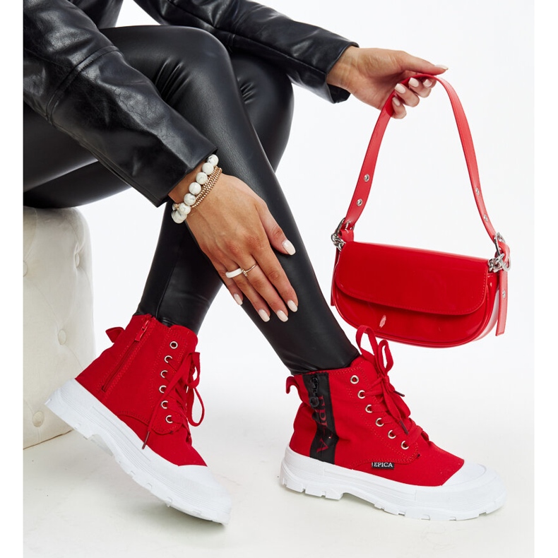 Yorda high red sneakers 1