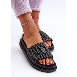 Women's Flip-flops on the Big Star Platform NN274A745 Black 1