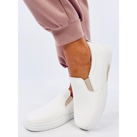 Alliot White/Beige slip-on sneakers 2