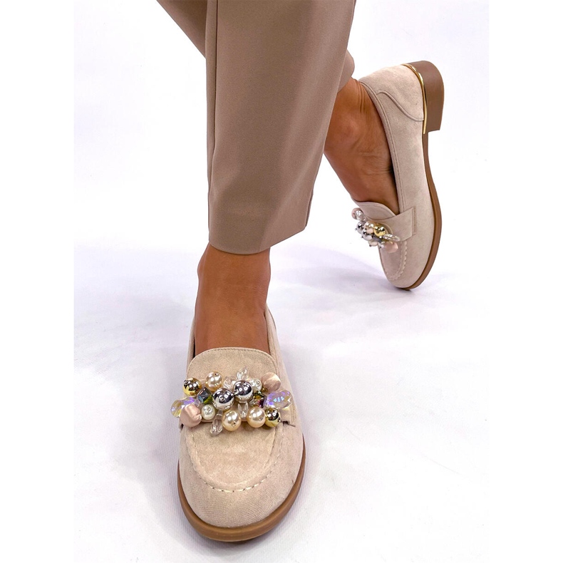Anselme Beige stone loafers 1 Anselme Beige stone loafers 1