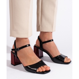 Goodin Elegant black high-heeled women's sandals 1 Goodin Elegant black high-heeled women's sandals 1