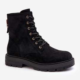 Women's Worker Boots With Zipper Black Ninsuni 1 Women's Worker Boots With Zipper Black Ninsuni 1