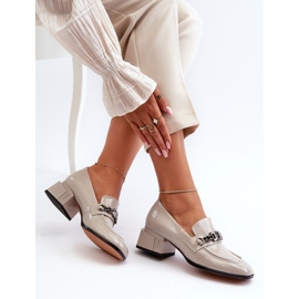 Patent Pumps On A Block Gray S.Barski MR38-960 grey 1