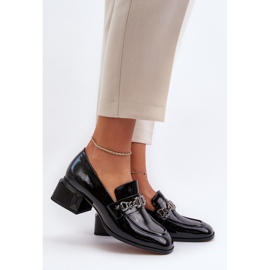 Patent Leather Pumps Black S.Barski MR38-960 2