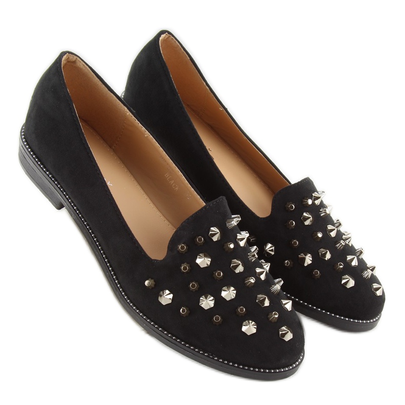 Lordsy loafers with studs mb188-111 Black 1