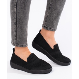 Black slip-on sneakers 2