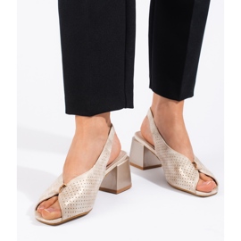 Goodin Elegant gold high-heeled sandals golden 2