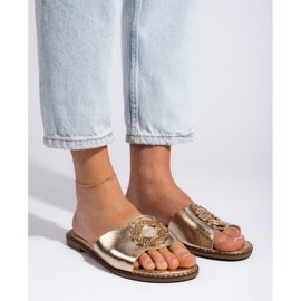 Goodin Women's golden slippers 2
