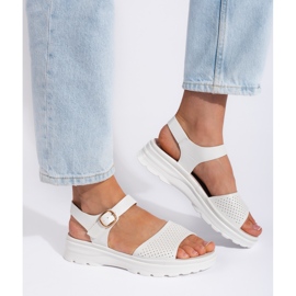 Goodin Comfortable white women's sandals 3