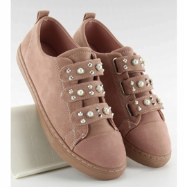 Sneakers with pearls l1078 Pink 1 Sneakers with pearls l1078 Pink 1
