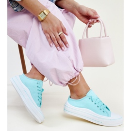 Mint Fiori platform sneakers blue 1