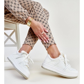 White leather sneakers 1