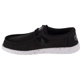 Hey Dude Wally Slub Canvas W 40009-001 shoes black 1